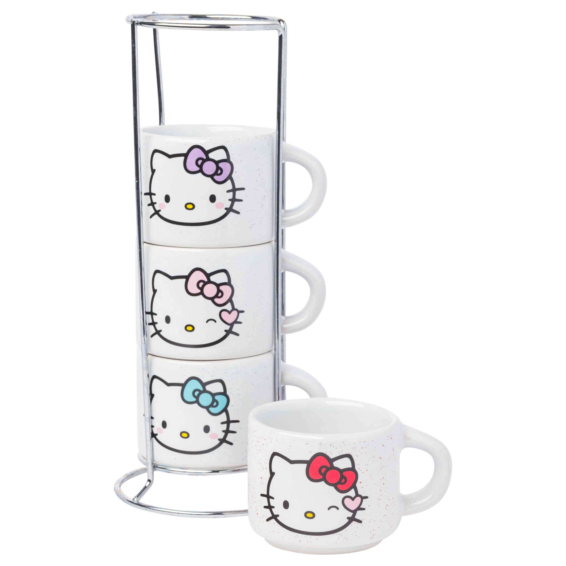 Hello Kitty Reusable Cup - 4 pcs Different Colored Bows