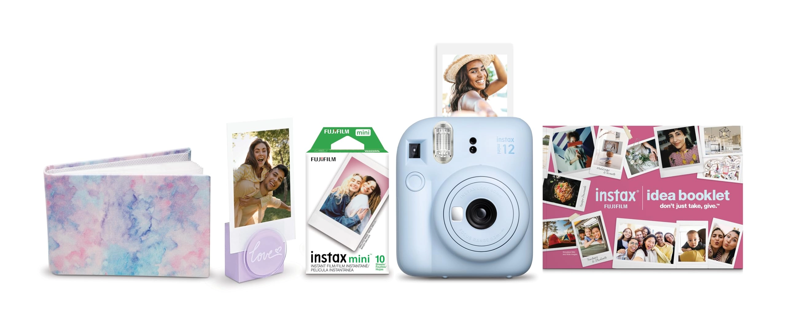 Instax Mini 12 - Blue 2025 Holiday Bundle