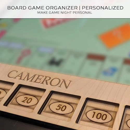 Board Game Organizer - Personalized Compatible with Monopoly Natural
