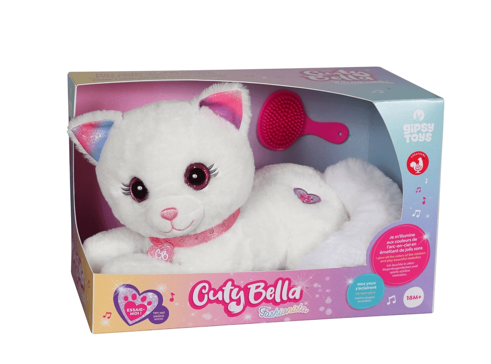Cuty Bella Fashionista Plush Cat - 30 cm