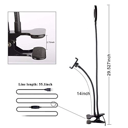 HR49 - Professional Live Stream Selfie Ring Light with Mobile Stand