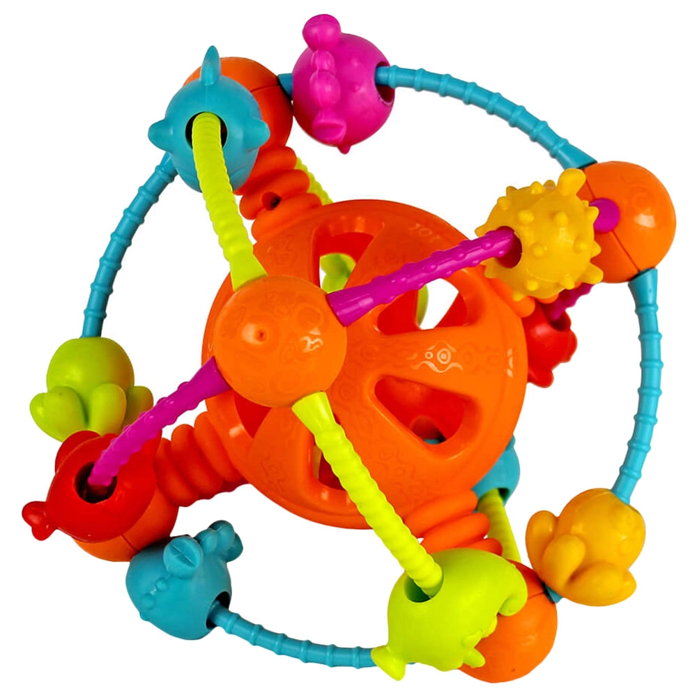 UKR Teether Ball With Bells - plastic silicone