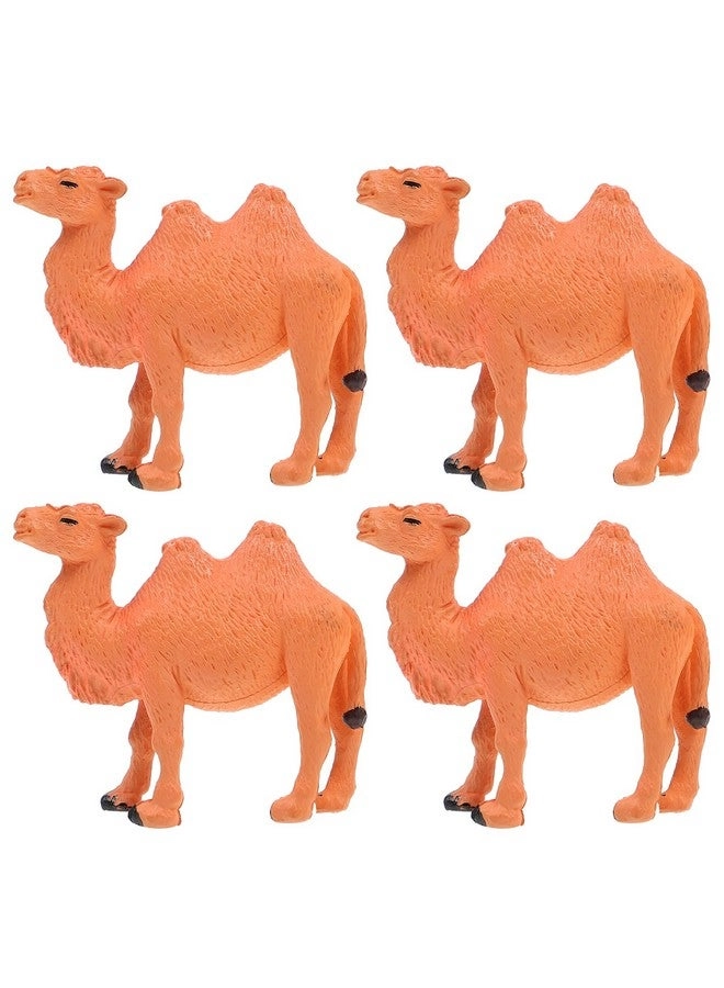 TOYANDONA Miniature Camel Figurines - 4PCS Bactrian