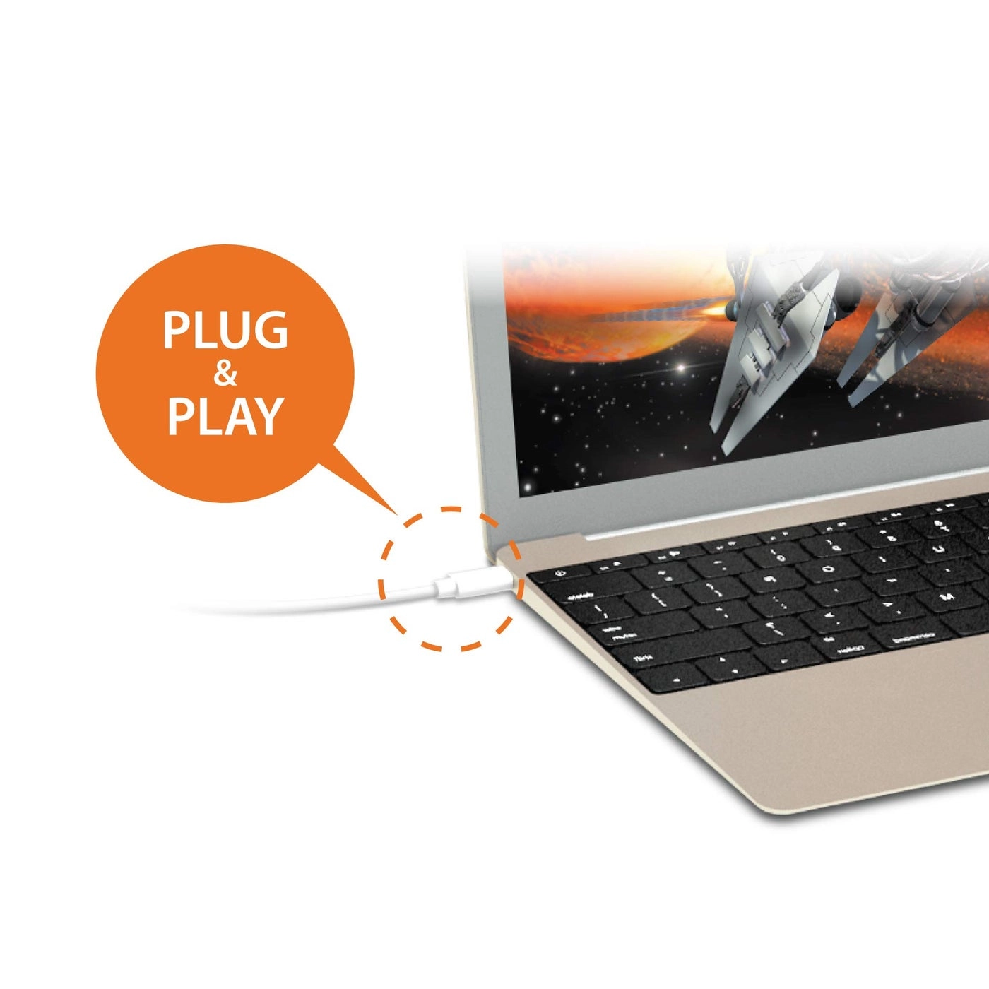 USB 3.1 Type C to 3 USB 3.0 Hub with 4K HDMI Port