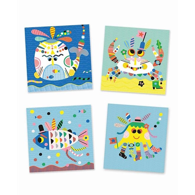 Sea Creatures Sticker Book 6 pcs