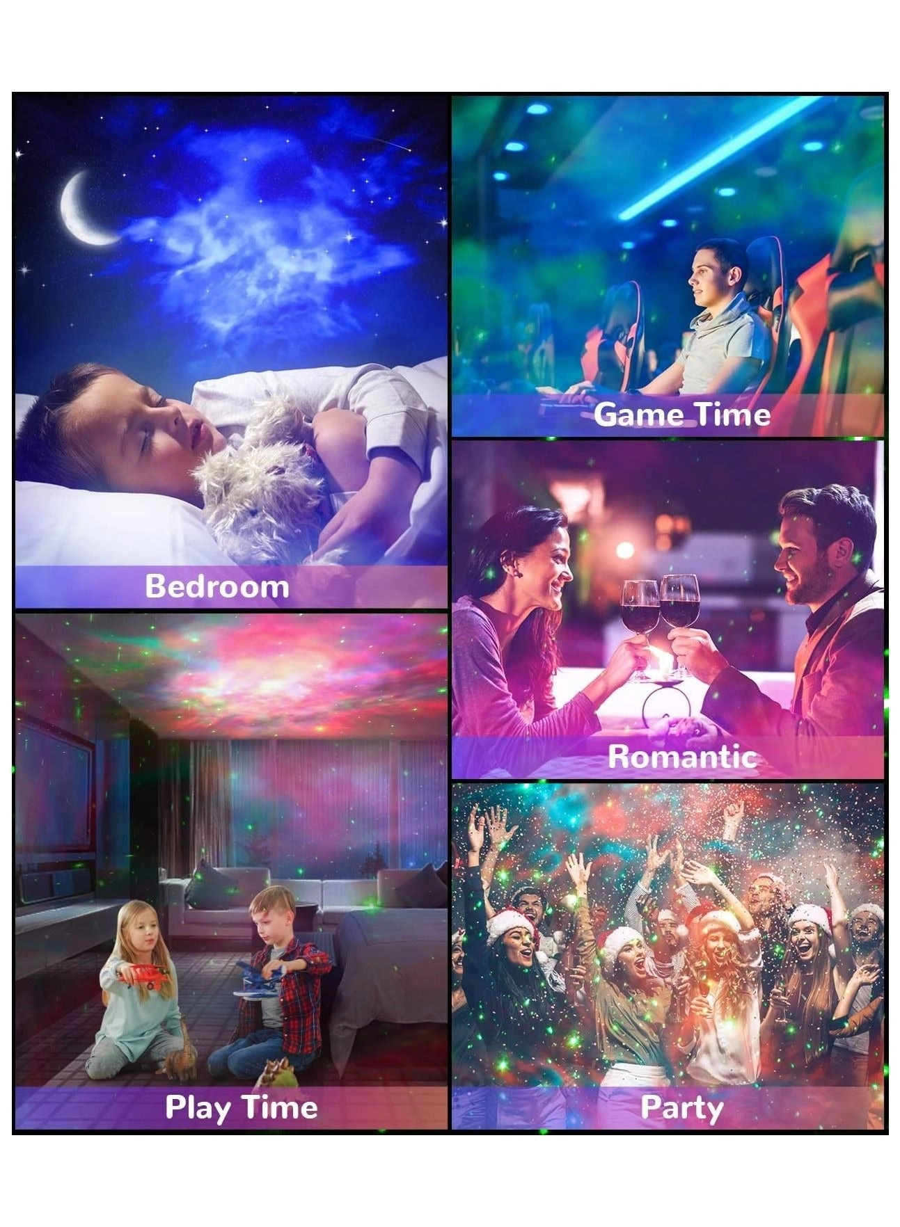 Star Projector Galaxy Night Light - Astronaut Starry Nebula Remote Control Timer