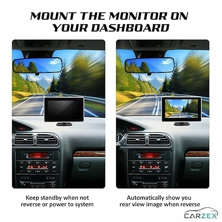 Car Dashboard LCD Monitor - 5 Inches