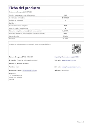 SH3800EB White - Electric