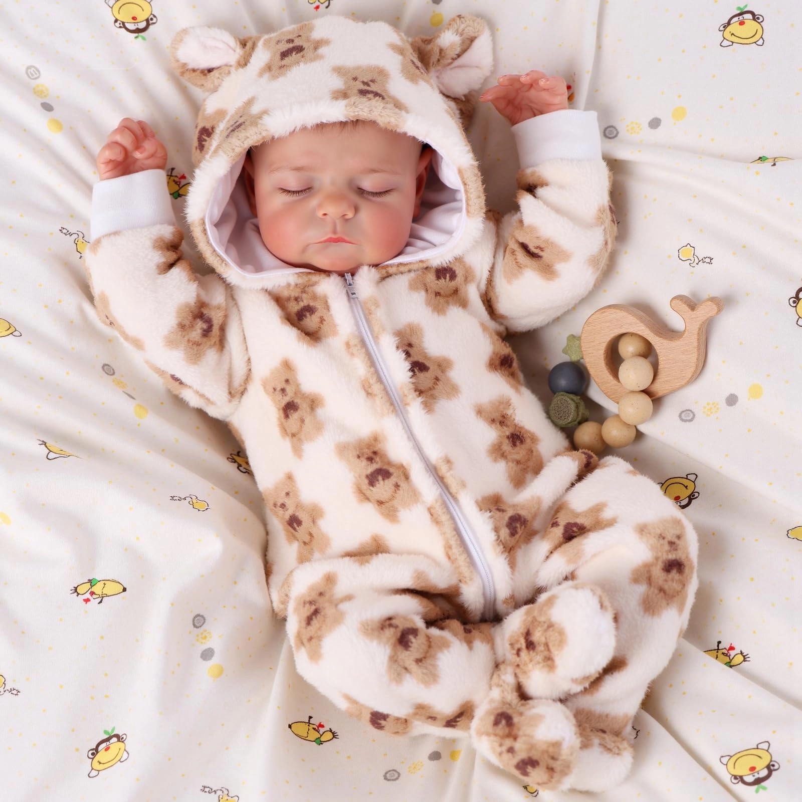 BABESIDE Noah Reborn Baby Doll - 18 inches Cotton Vinyl Boy Ages 3+