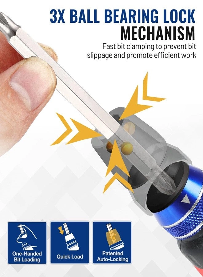 Ratcheting Multi-Bit Screwdriver Set