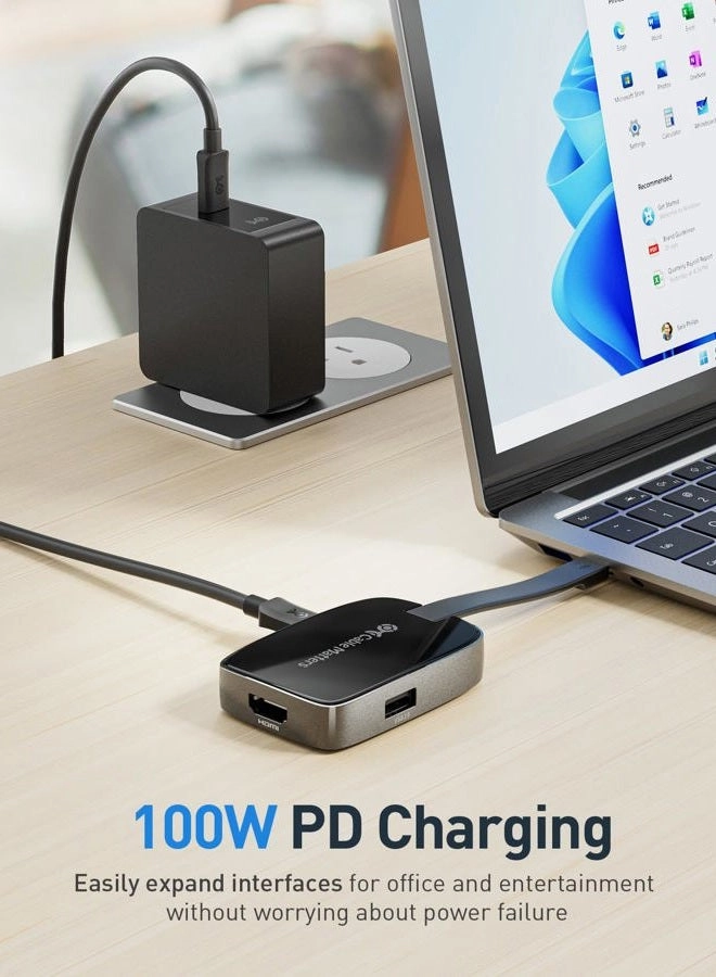4-in-1 Portable USB C Hub