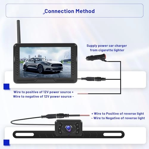 Wireless Digital Reversing Camera Kit - Night Vision Wireless 1080P