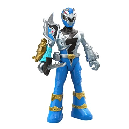 Dino Fury Battle Attackers 2-Pack - Ages 4 and Up Blue Ranger Vs. Shockhorn