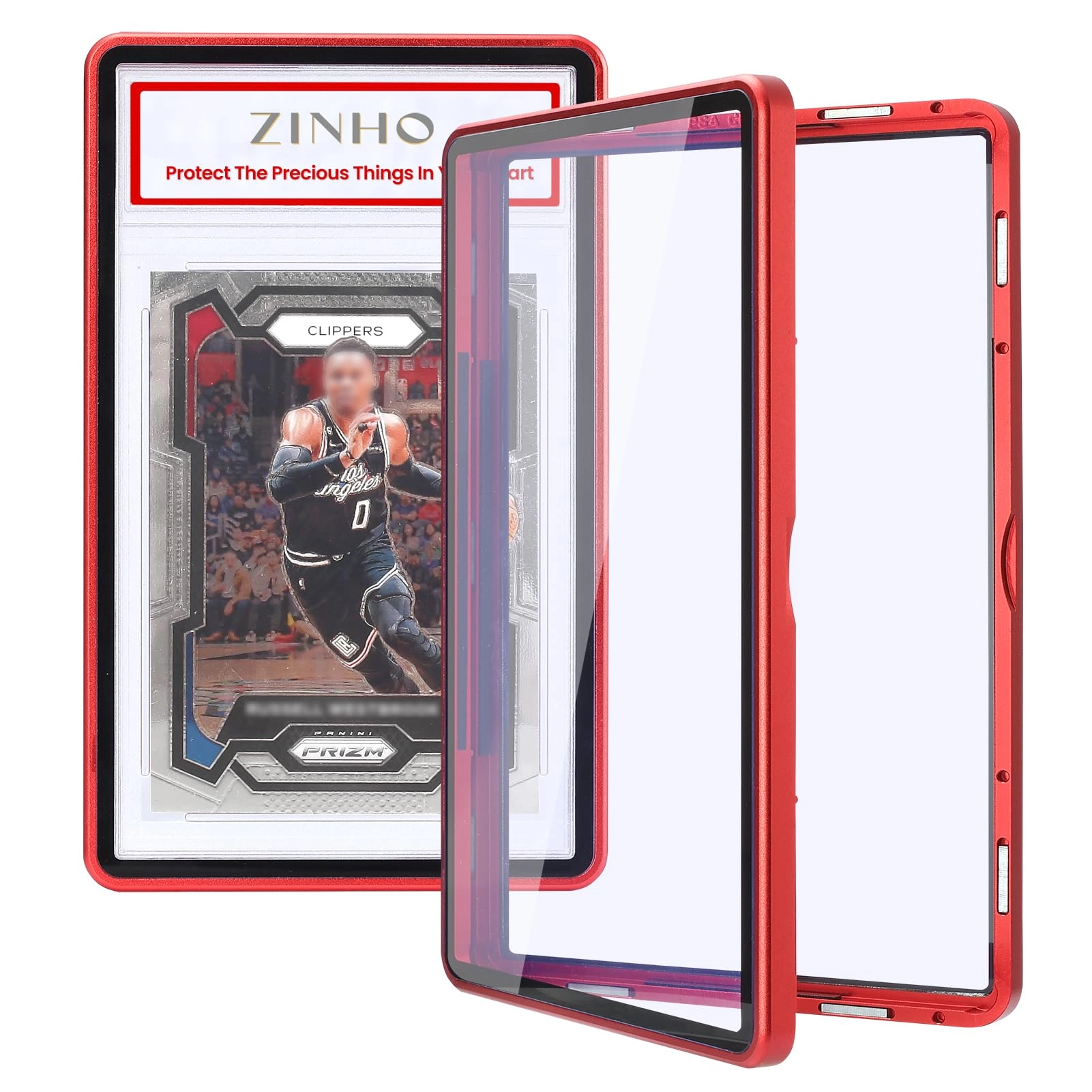 ZINHO Graded Card Case - Magnetic Aluminum Alloy Fits 35PT PSA/CGC/CSG Cards UV Protection