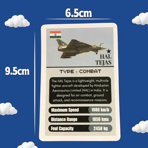 Airplane Trump Card - 6-7, 8-10, 11-12 50 pieces