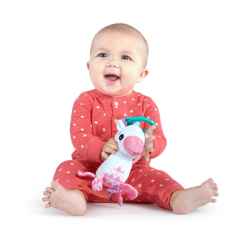 Sparkle And Shine On The Go Teething Toy - Unicorn - Take-along Rattle