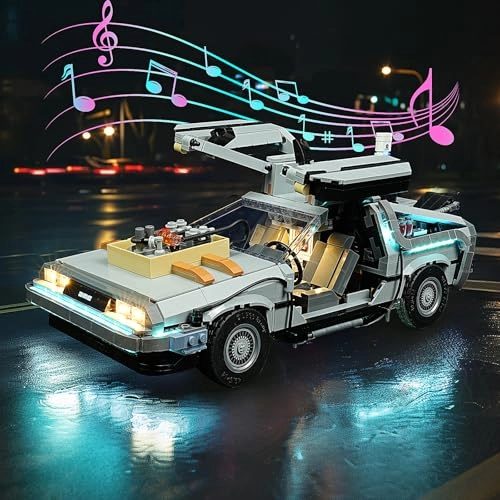 LED Lighting Compatible with Lego Back to The Future Time Machine 10300 - Music Edition 2 AAA batteries required.