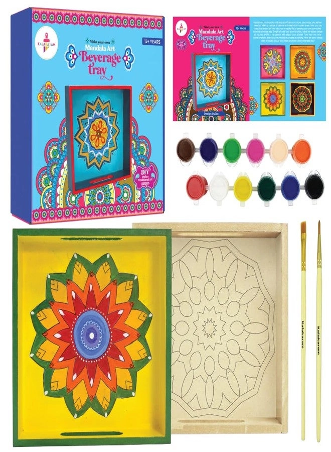 Make Your Own Mandala Art Beverage Tray - DIY 12+ Year