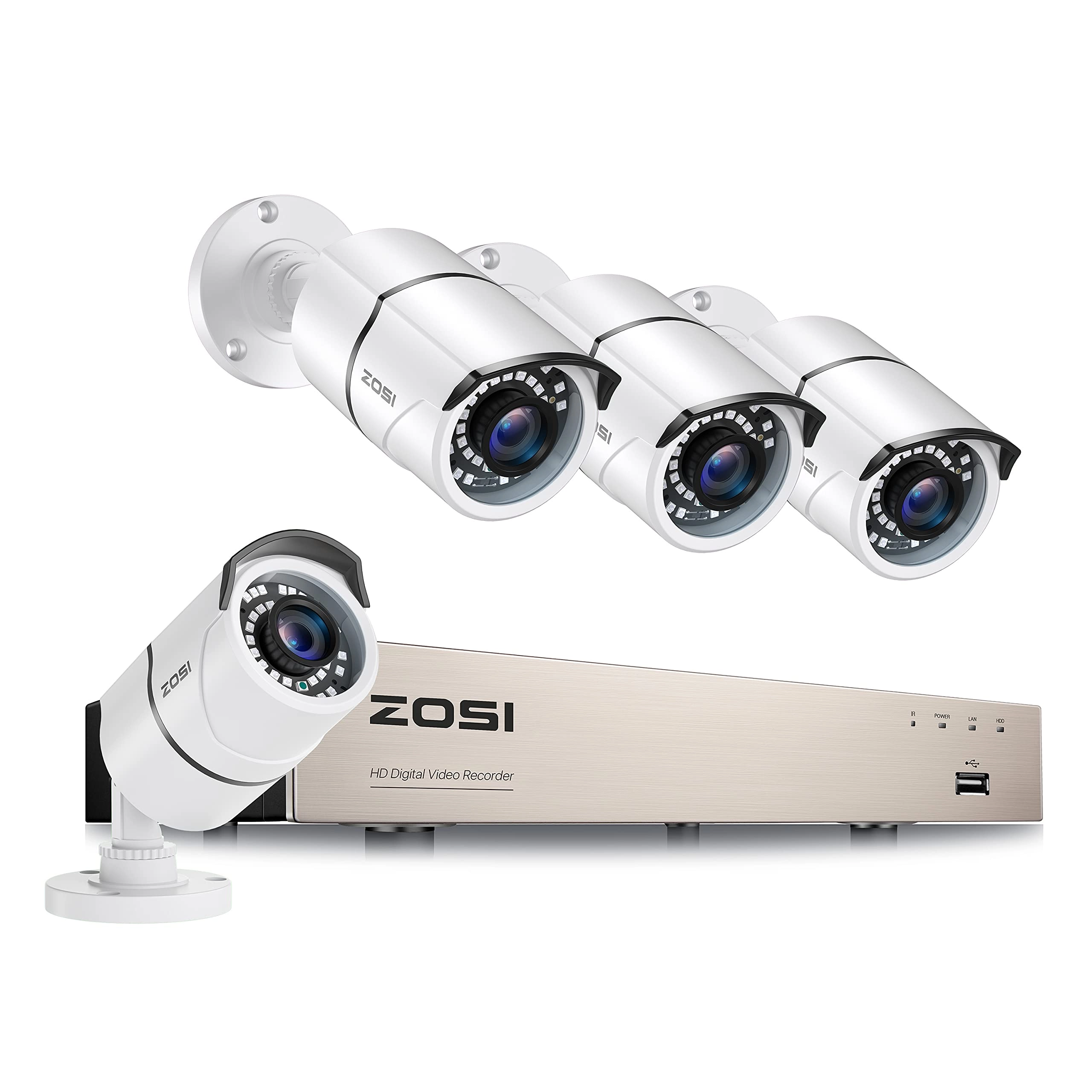 Zosi Home Security Camera System - 4 8CH 1080p