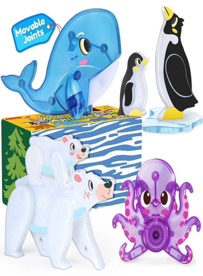 Oriate Arctic Adventure Magnetic Tile Set - 4-8 6 pieces
