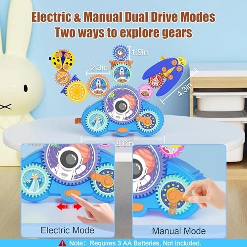 Gears Toy Set Engineering - 3 years+ 18 pieces