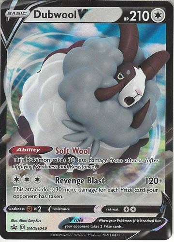 Pokémon Pokemon Dubwool V SWSH049 - English + Toploader