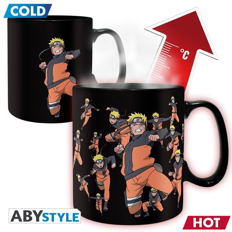 Naruto Shippuden Clone Jutsu Mug - Heat Changing - 460 ml