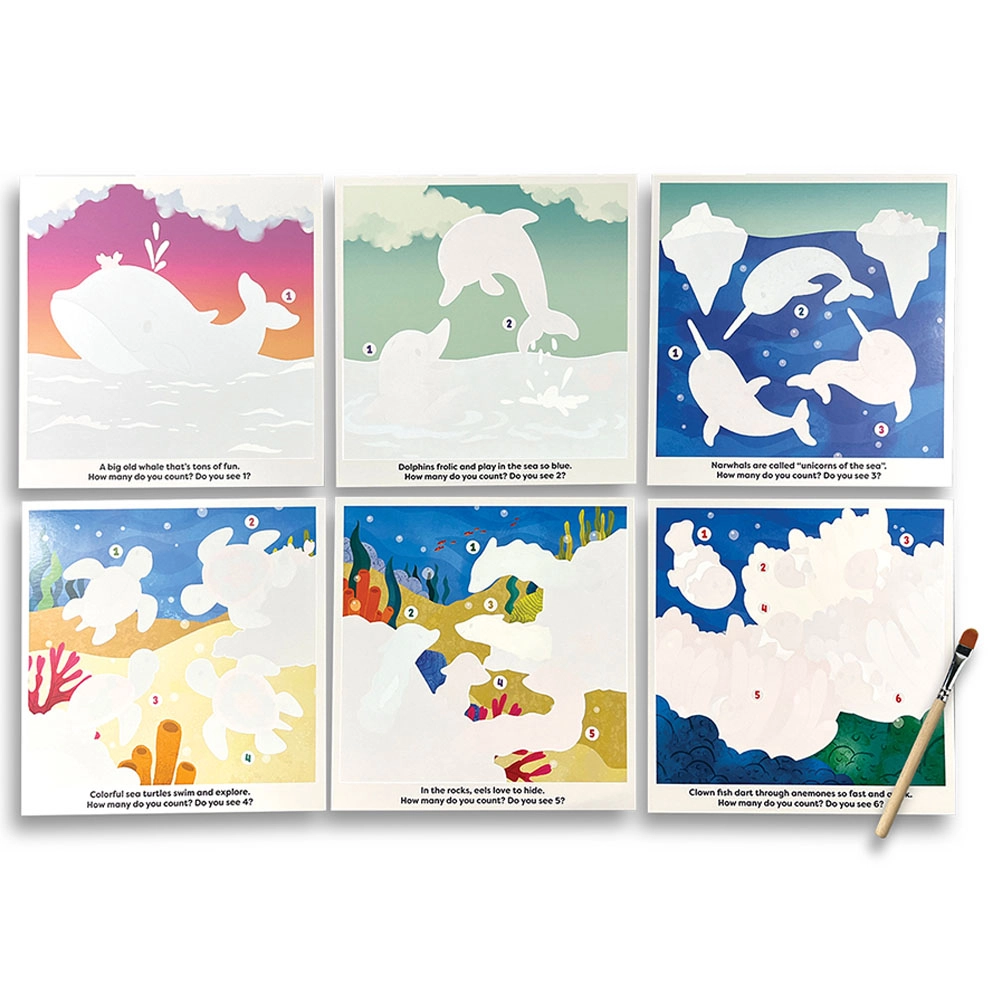 Water Amaze Water Reveal Boards Under The Sea - Suitable for 2 and up 13 pieces