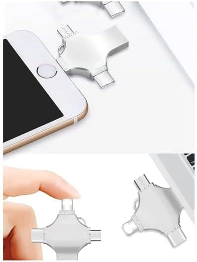 OTG 4 in 1 USB Flash Drive - USB 3.0 Lightning Type-C Micro USB 512GB