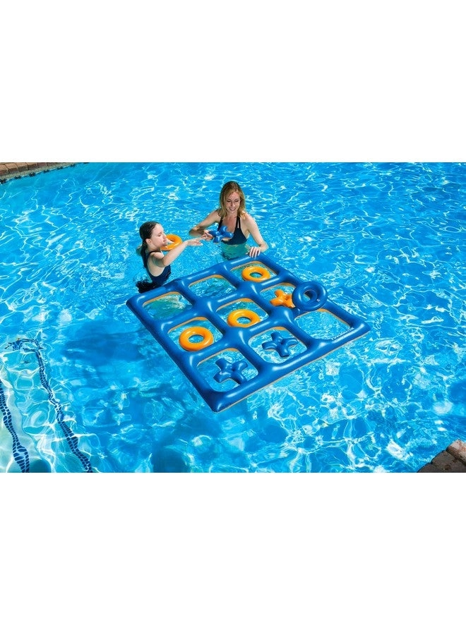Giant Floating Tic Tac Toe - 4 feet square Orange/Blue (Reversible)
