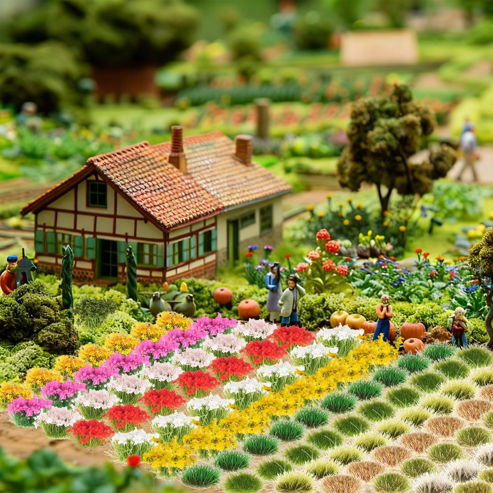 Static Grass Tuft - 129pcs 1:72-1:35