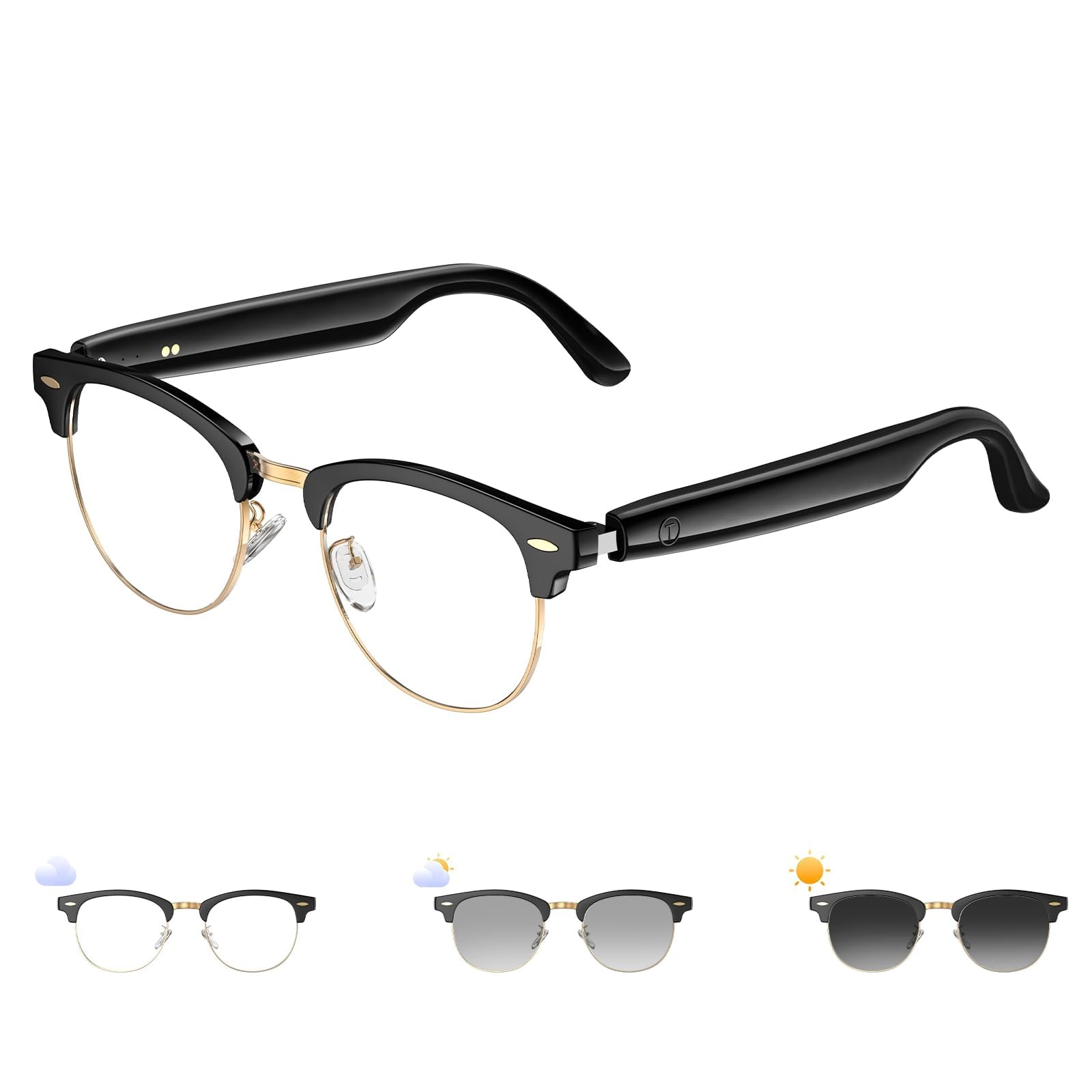 KASTWAVE Smart Bluetooth Glasses - Open-Type Speakers Blue Light Lenses Bluetooth 5.3