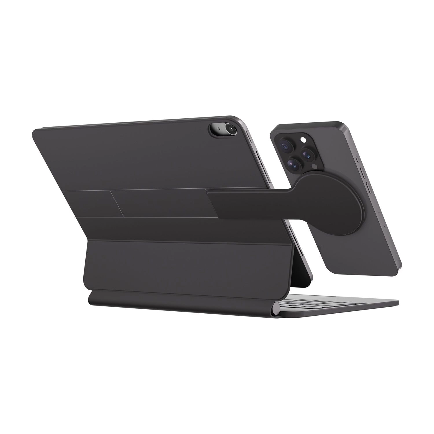 Powerology Keyboard Case with Multi-Gesture Trackpad and Magnetic Phone Holder for iPad (10th generation)