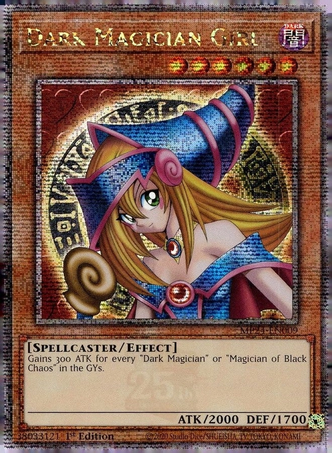 Yu-Gi-Oh! Dark Magician Girl MP24-EN009 - Quarter Century Secret Rare - 1st Edition