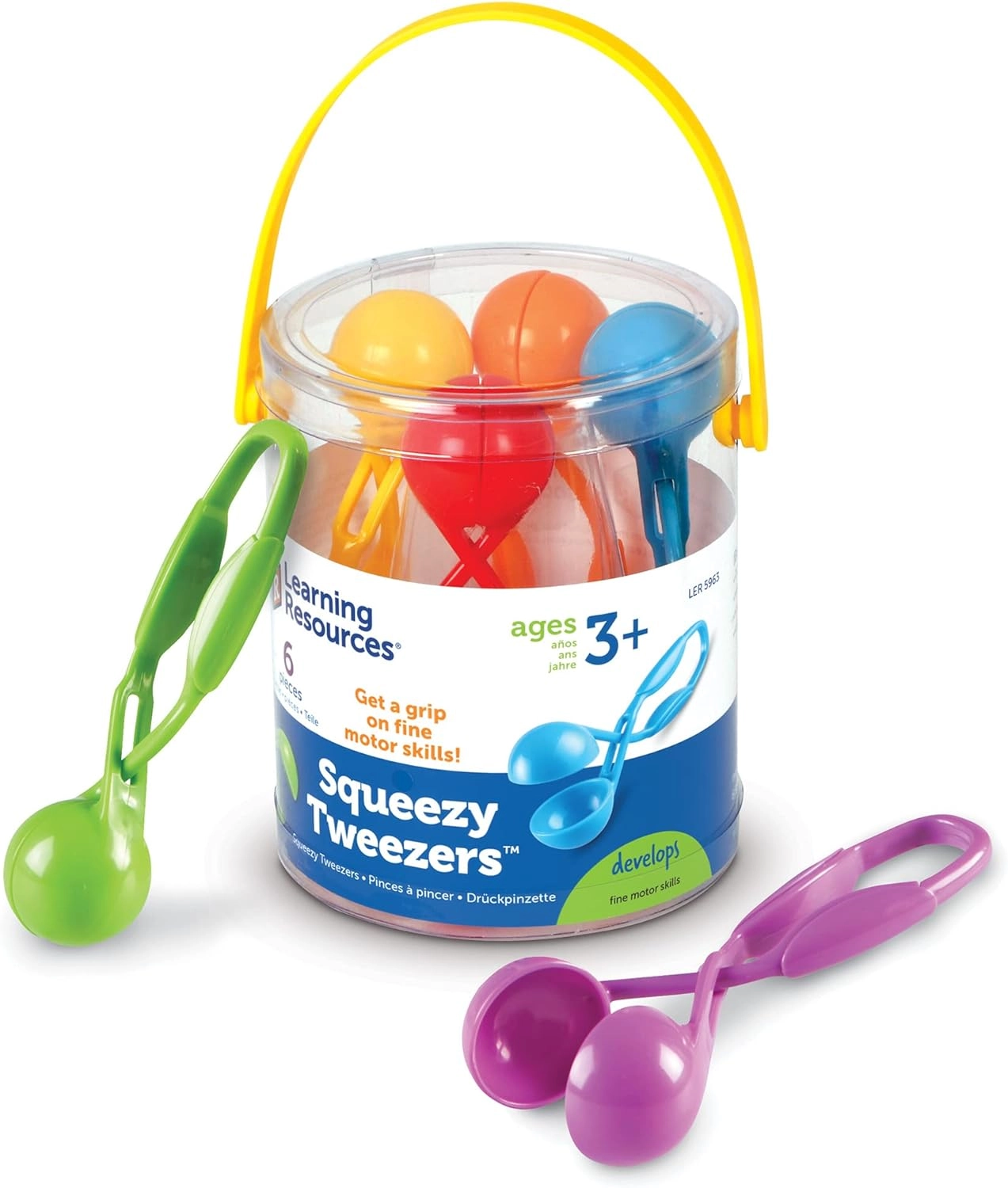 Squeezy Tweezers - Suitable for 3 years and above 6pcs