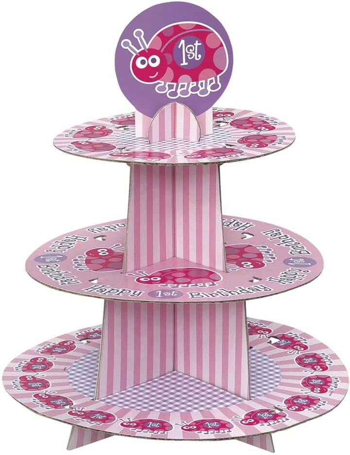 Party Zone Ladybug Cupcake Stand - First Birthday