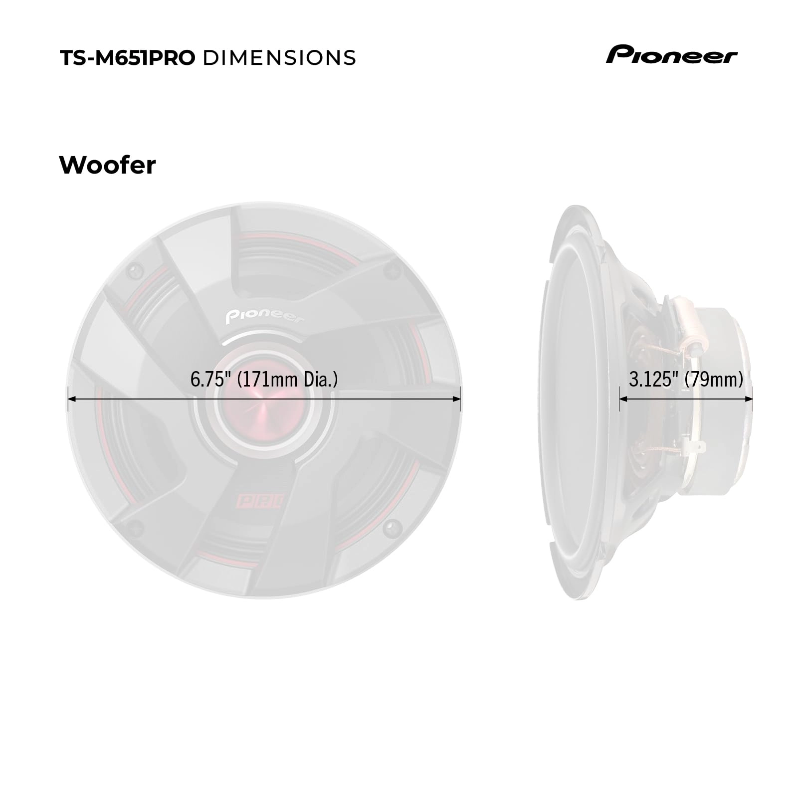 TS-M651PRO - 6-1/2” Car Audio Speakers