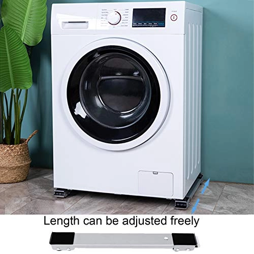 Telescopic Washing Machine Refrigerator Stand - 45-70cm adjustable 24 wheels