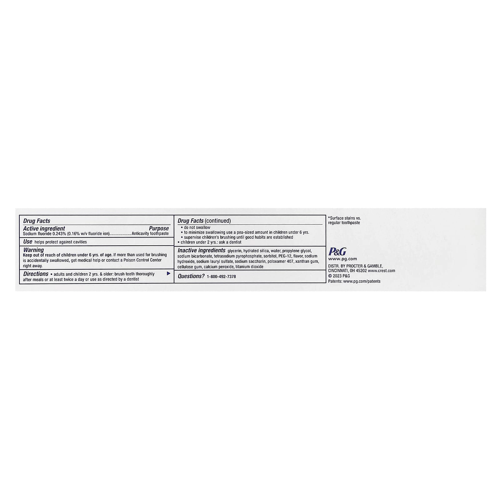 Whitening Baking Soda & Peroxide Fresh Mint Toothpaste 232 g