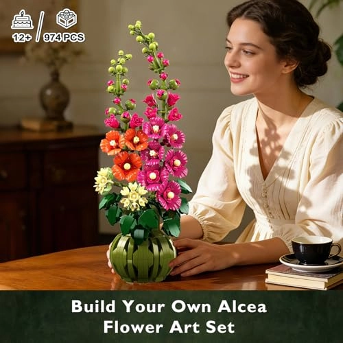 Alcea Rosea Building Set - 974pcs