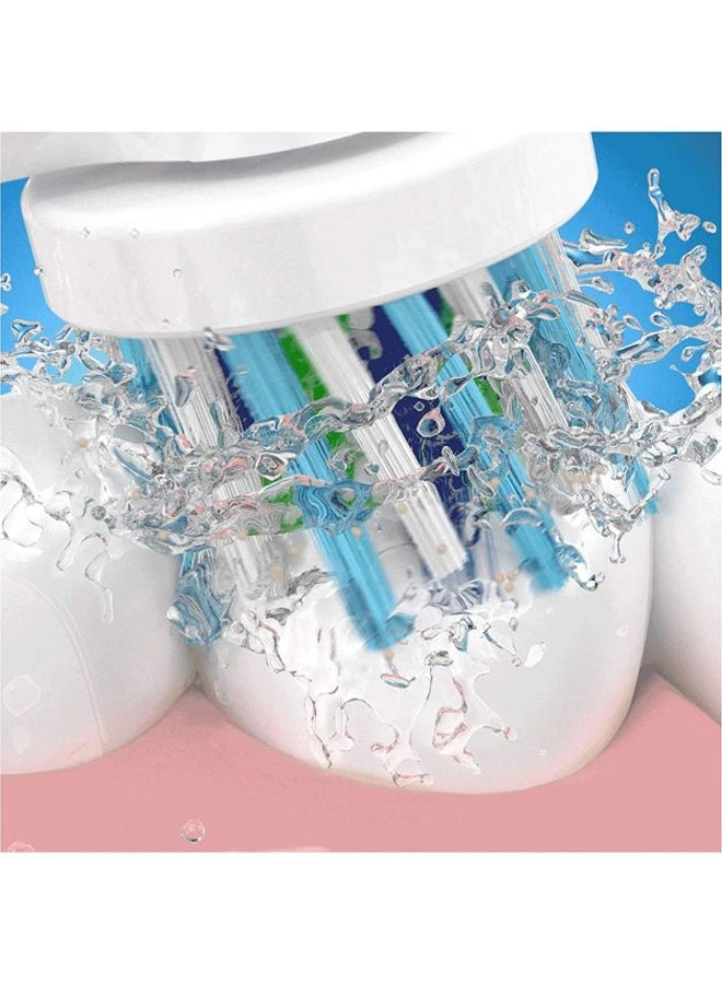 3D White Replacement Head - 2-Piece White/Blue