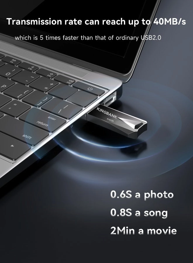 USB-Silver - USB3.0 64GB