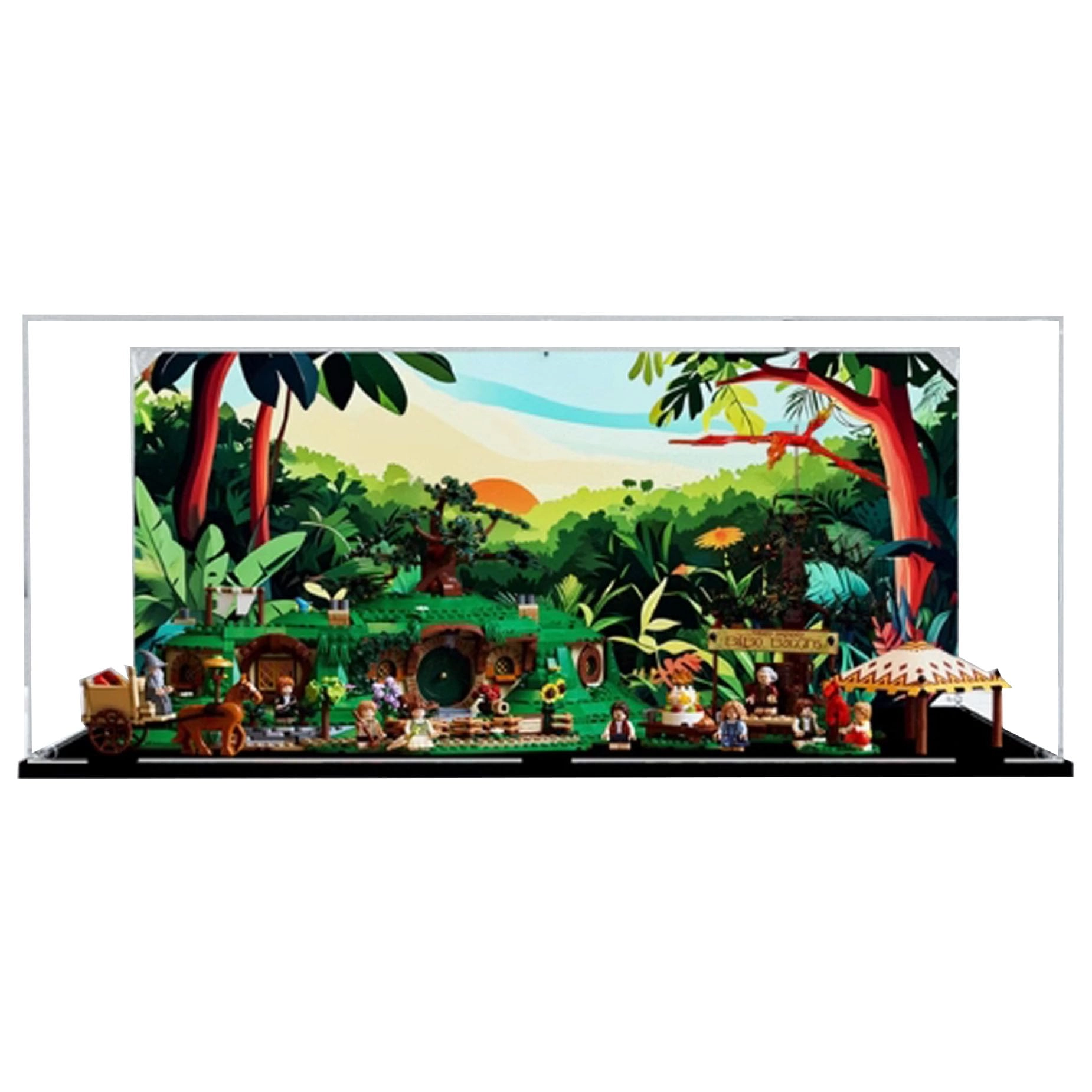 PHOVKFR Acrylic Display Case for LEGO Char Block Model 10354