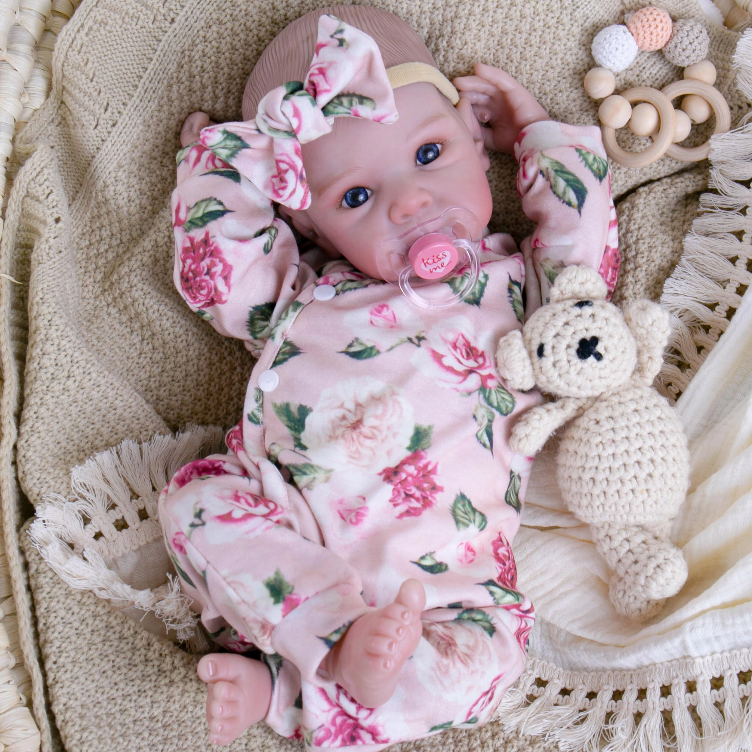 Reborn Baby Doll - 20 Inch Silicone Weighted Body Ages 3+