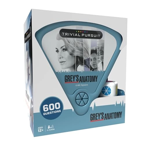 Trivial Pursuit: Grey's Anatomy - Trivia Game 600 Questions Die in Travel Container