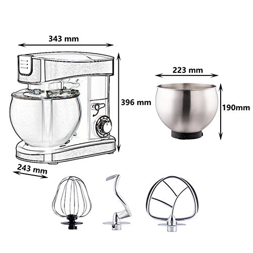 Stand Mixer - 6.5L 1500W
