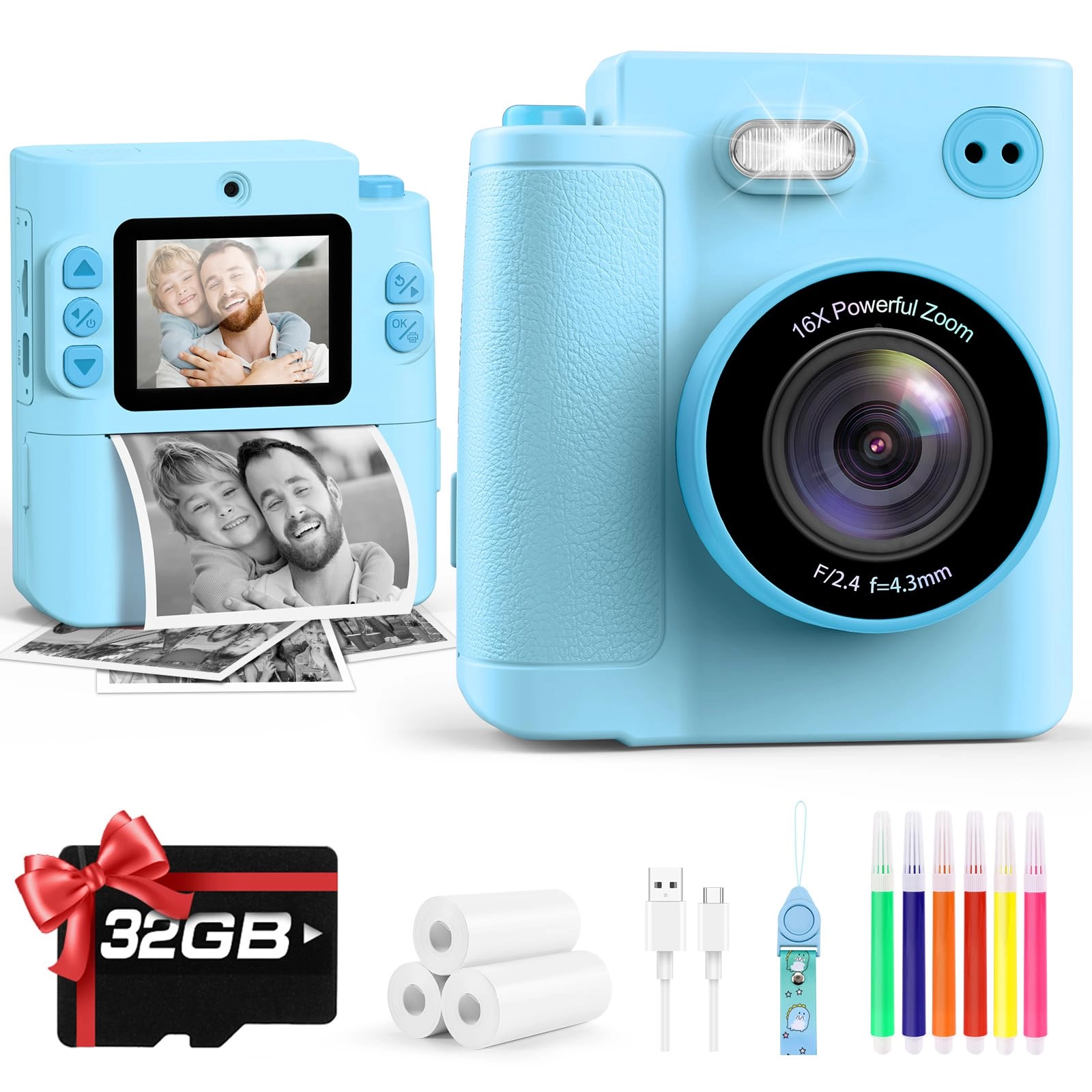 X8D - 1080P Instant Print 32GB