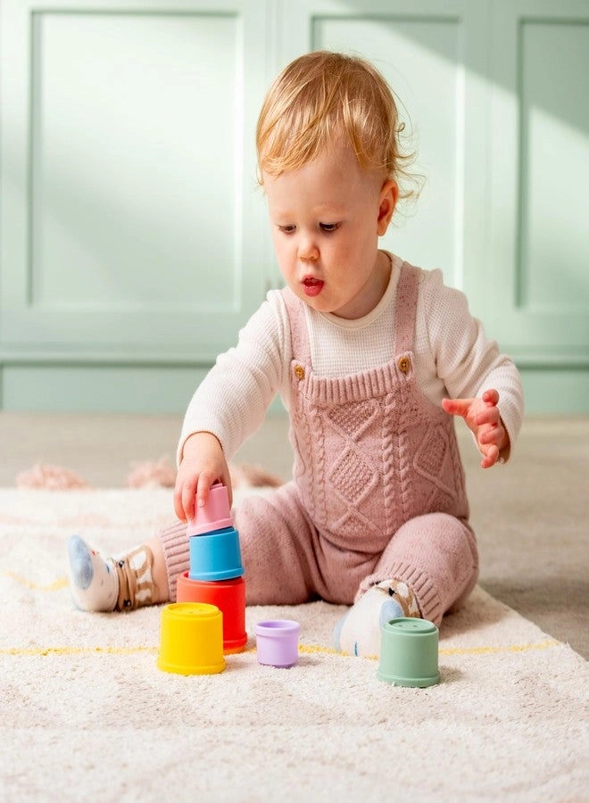 TickiT Silisoft Round Colorful Stacking Cups Rainbow - 7 pieces