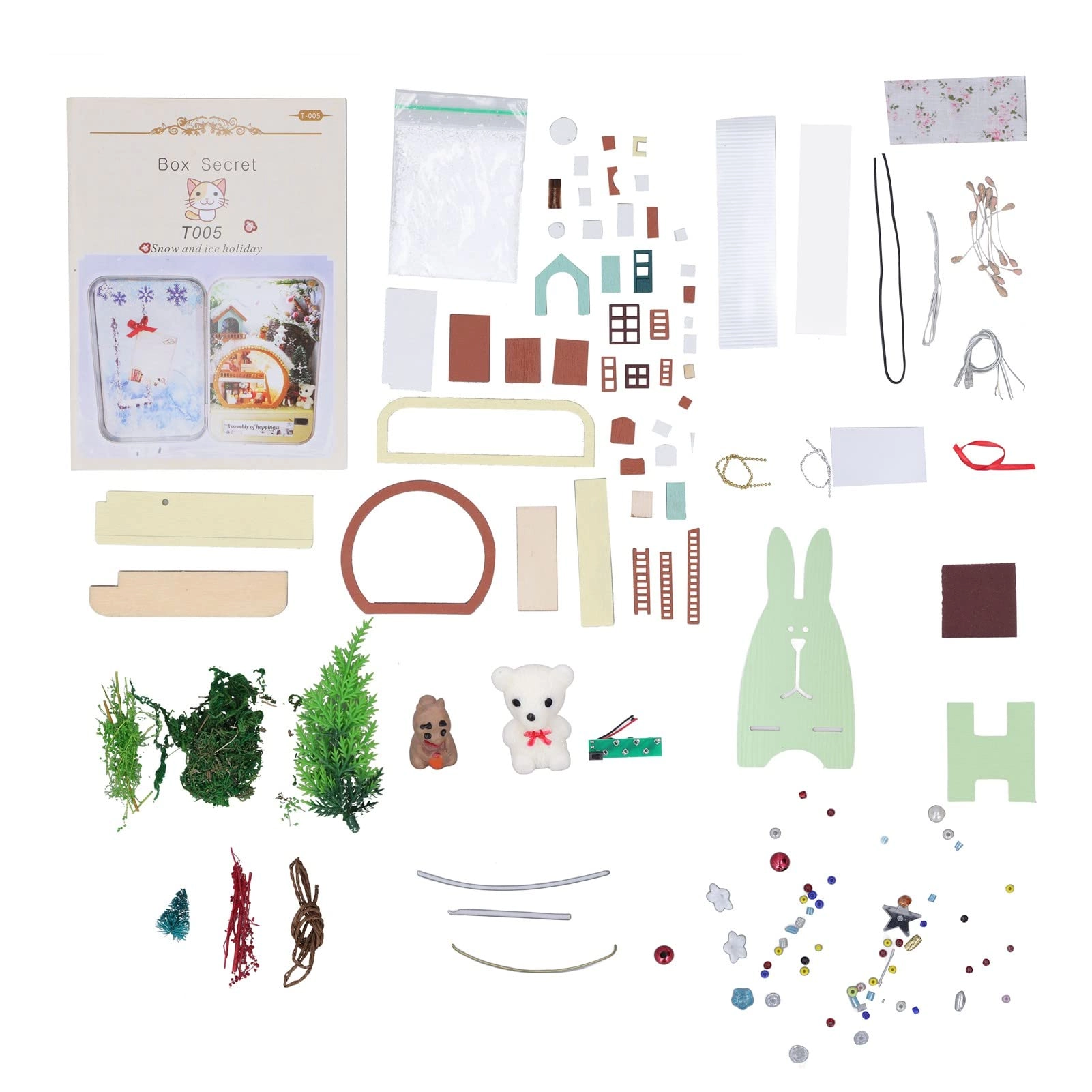 JG5YHGFTQ DIY Miniature House Kit - Snow Style