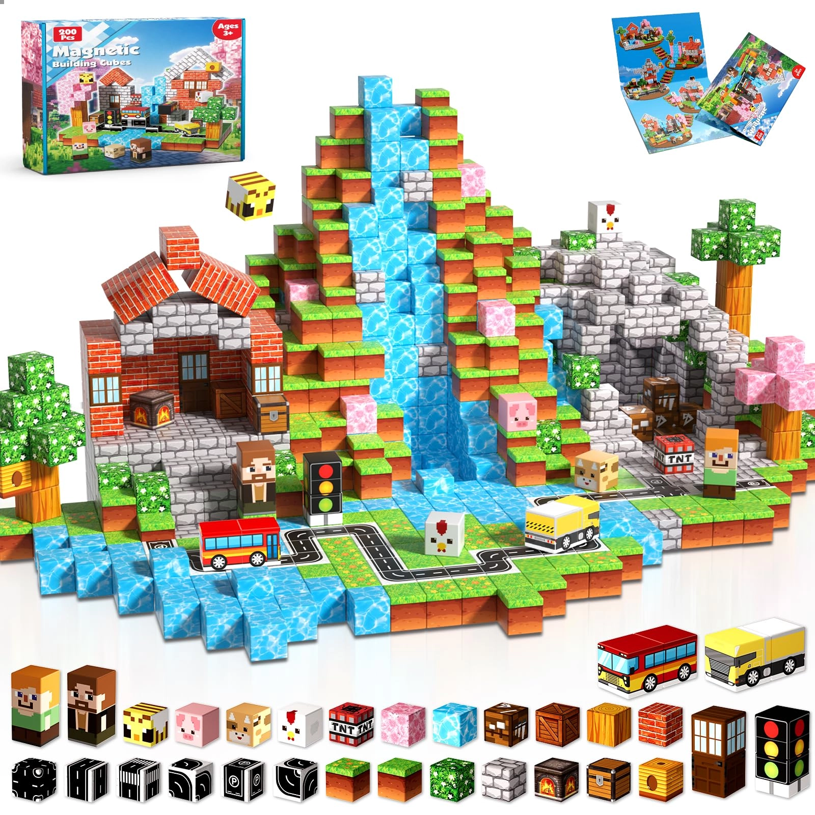 Magnetic Blocks - 200 pcs